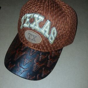 Texas Embroidered Brown Cap